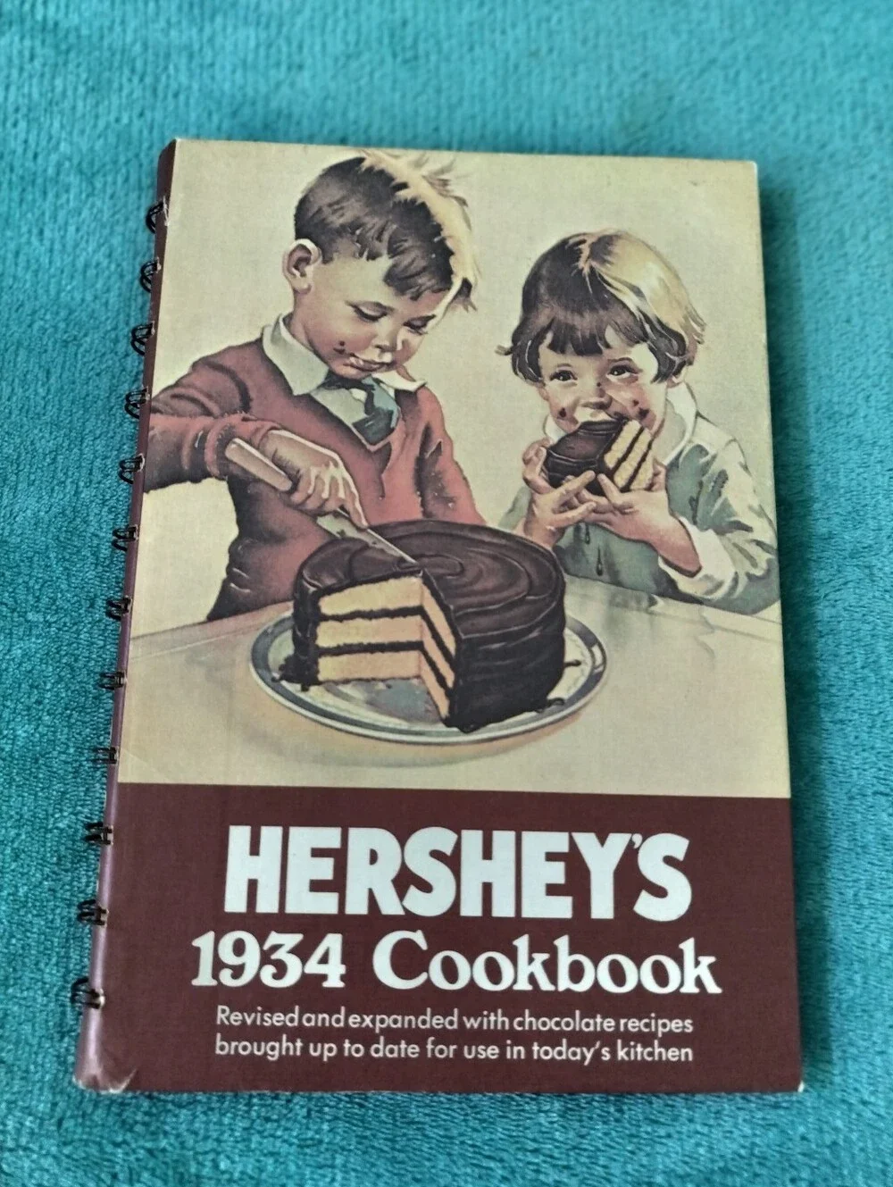 Vintage 1971 Hershey’s 1934 Cookbook - Revised & Expanded Edition - Spiral Bound